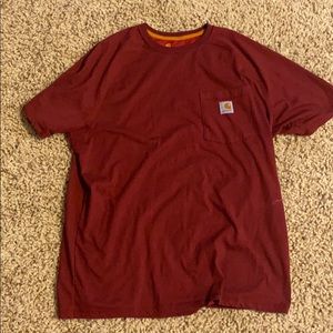 Carhartt Red T-Shirt Size: Large Relaxed Fit